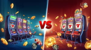 Online vs offline slot machine
