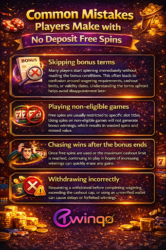 common mistakes of free spins