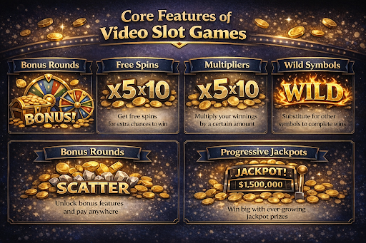 Feature of video slot games