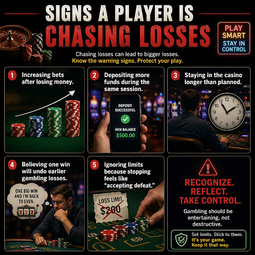 Signs player chasing losses