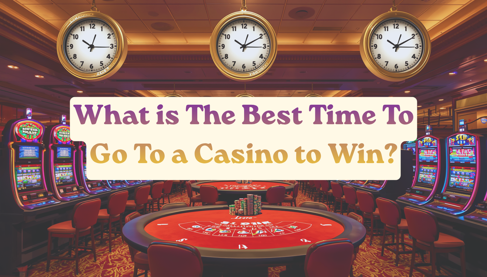 Best Time To Go To a Casino to