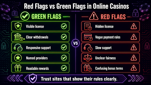 red vs green flag in casino