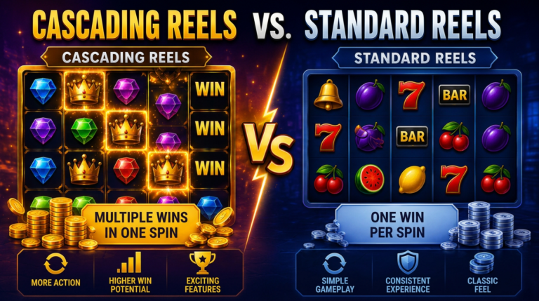 Cascading reel vs standard reel