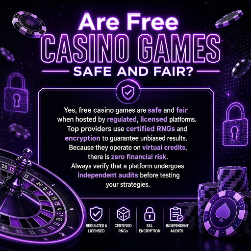 Are free casino games safe and fair