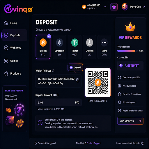 Get deposit address