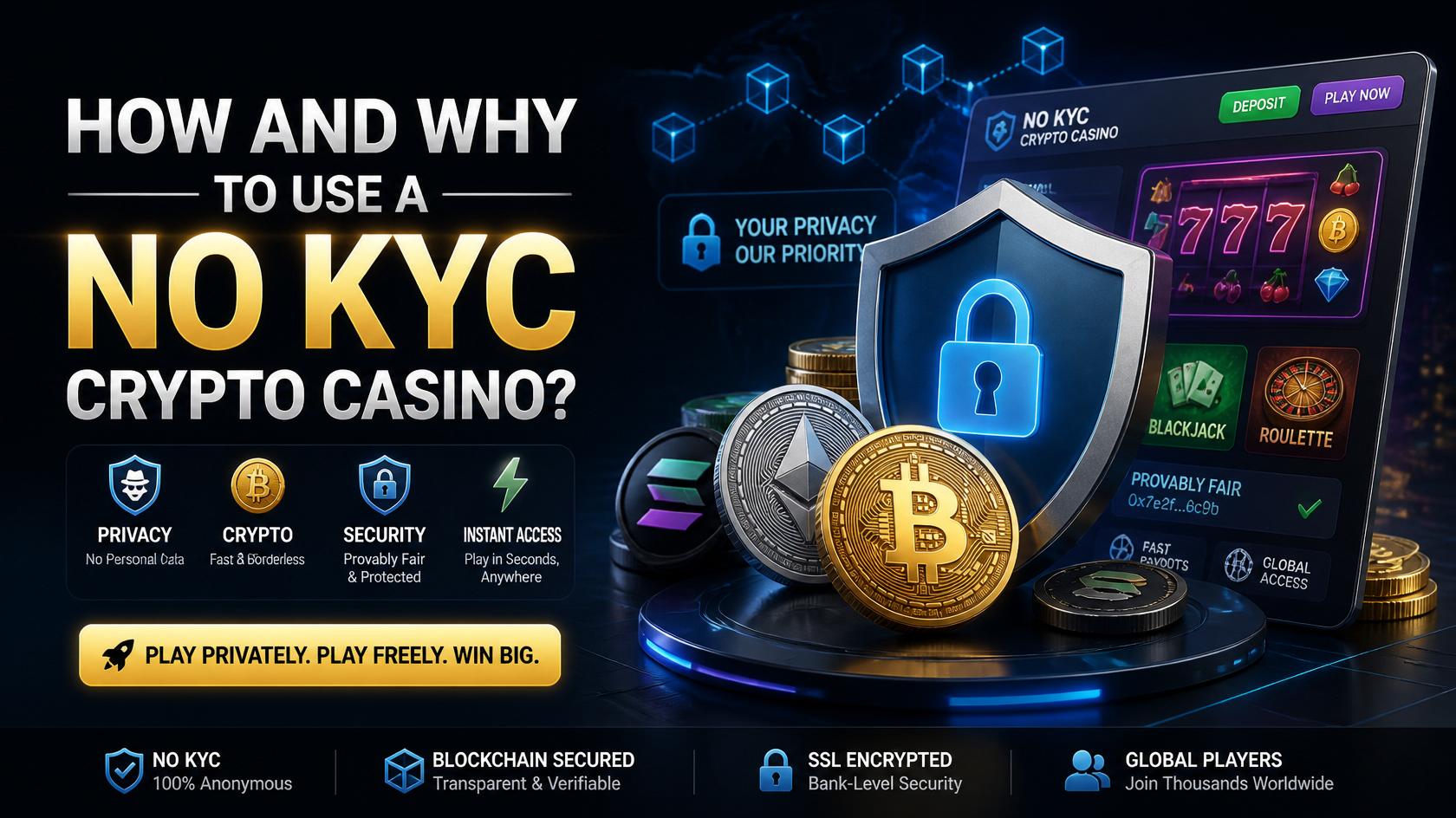 How and why to use no kyc crypto casino