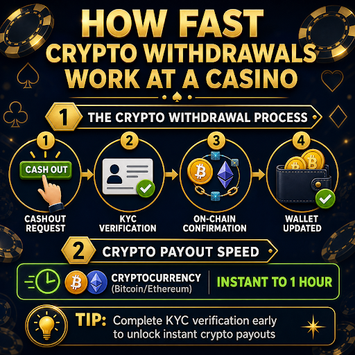 How fast withdrawal work at casino