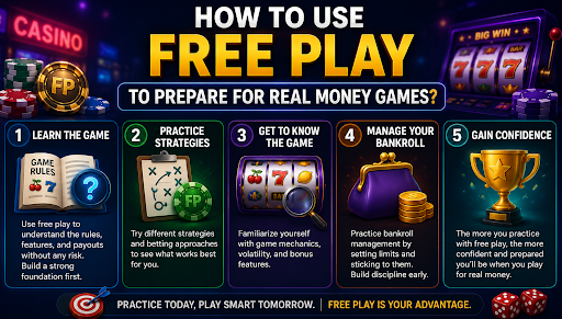 How to use free play for real money games