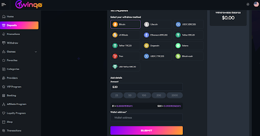 Withdraw no kyc 
