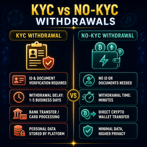 kyc vs no kyc withdrawals