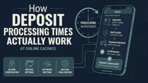 online casino deposit processing time