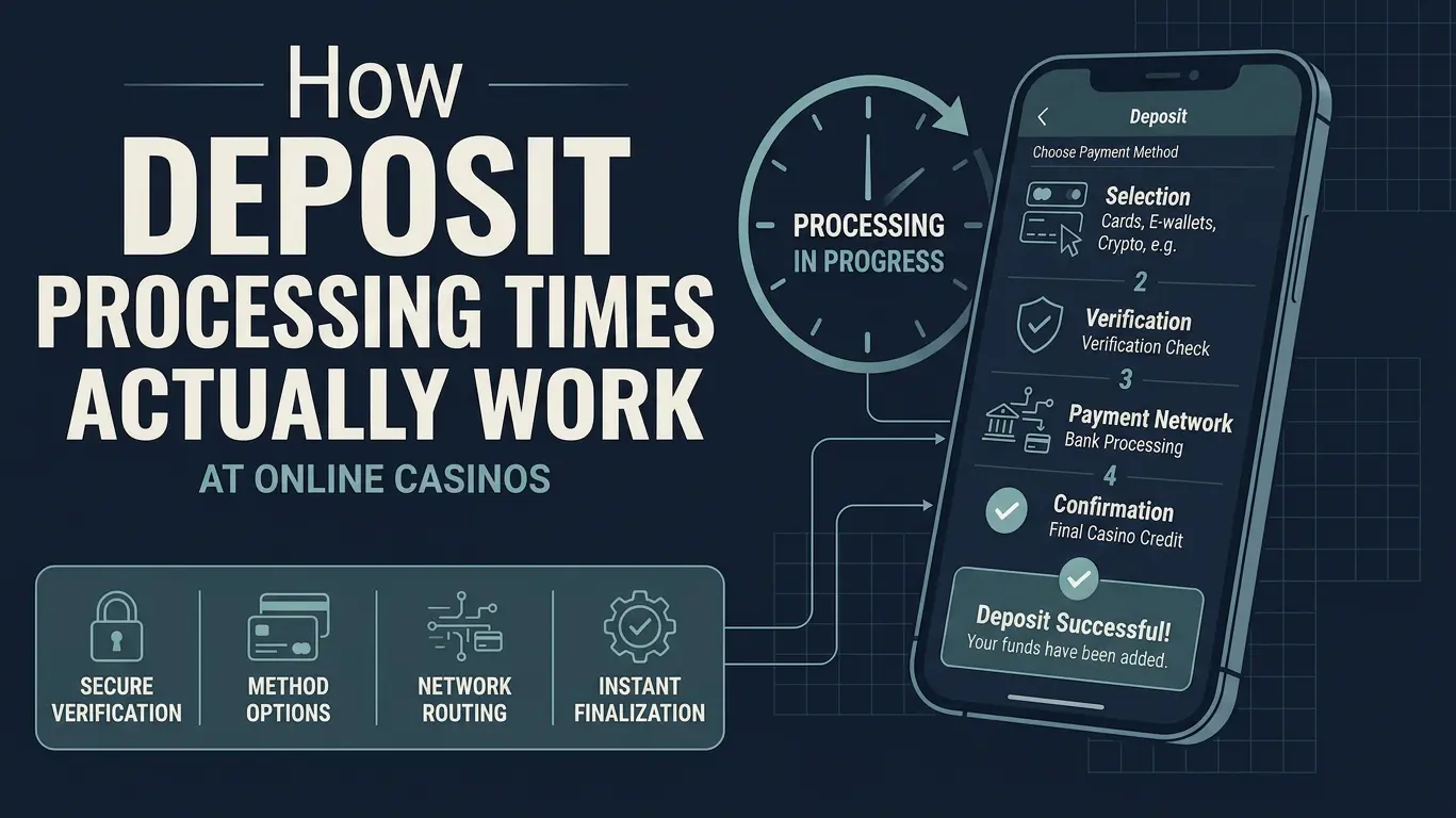 online casino deposit processing time