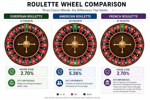 roulette wheel comparison