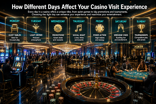 Best Days to Go to a Casino Based on Your Visit Goals
