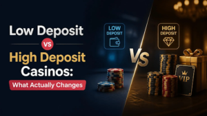 low deposit vs high deposit casino