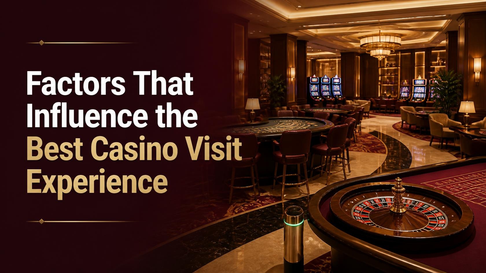 Factors That Influence the Best Casino Visit Experience