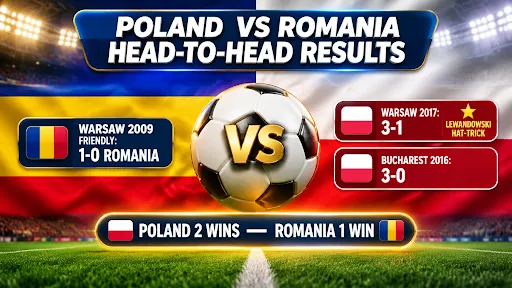 Poland vs romania h2h record