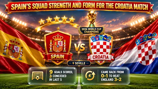 Spain and croatia squad strength